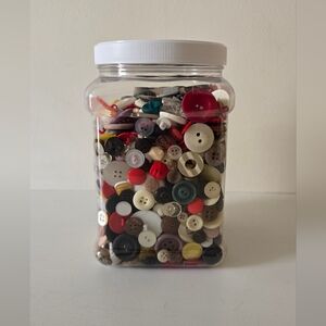 Mixed Button Lot 2+ lbs Assorted Craft Sewing Buttons